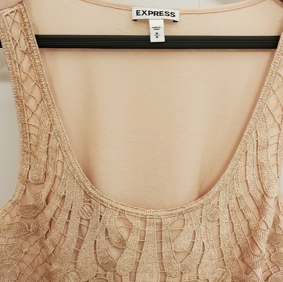 Express gold tank top medium - Picture 2 of 4